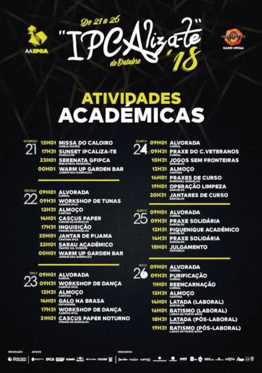 Cartaz Académico IPCAliza-te 2018