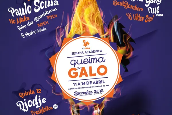 Cartaz Queima do Galo 2018