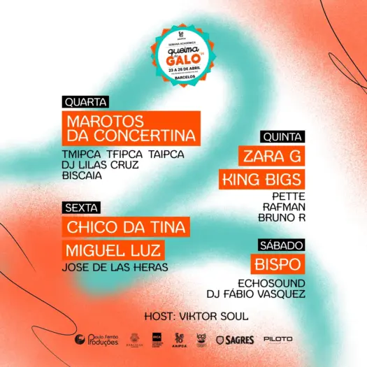 Cartaz Queima do Galo 2025